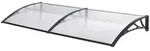 en.casa Vordach, &raquo;Mellerud&laquo; &Uuml;berdachung 300 x 100 cm Schwarz/Transparent...