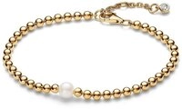 Pandora Armband PANDORA Timeless Kugelarmband f&uuml;r Damen mit Perle, IP Gold