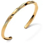 Pandora Armband PANDORA Verdrehter Damen Armreif, vergoldet, Essence