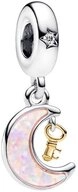 Pandora Charm-Einh&auml;nger SHINE-762985C01, Mond, Schl&uuml;ssel, Opal, Zirkonia