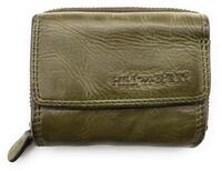 Hill Burry Mini Geldb&ouml;rse kleines Waschleder Unisex Portemonnaie mit RFID Schutz,