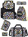 Familando Schulranzen Pokemon Pikachu Schultasche ab der 1. Klasse (Set, 6-tlg.,