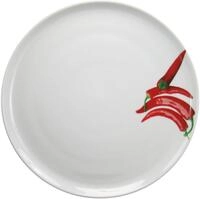 CreaTable Pizzateller Essteller Kr&auml;uter, (4 St), Teller Set f&uuml;r 4 Personen,...