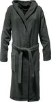 Erwin M&uuml;ller Bademantel Unisex-Bademantel "Achberg" mit Kapuze, Langform, Frottier,