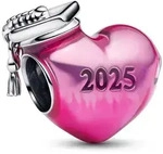 Pandora Herzanh&auml;nger Pinkfarbener 2025 Abschluss Herz-Charm