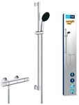 Grohe Badarmatur Precision Start Thermostat-Brausebatterie mit Brausegarnitur 900 mm