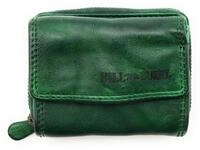 Hill Burry Mini Geldb&ouml;rse kleines Waschleder Unisex Portemonnaie mit RFID Schutz,