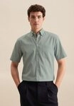 seidensticker Businesshemd Regular Regular 1/2 Button-Down-Kragen Struktur