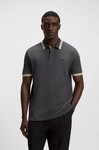 BOSS GREEN Poloshirt Paddy atmungsaktive Piqu&eacute;-Webstruktur, Flachstrickkragen,