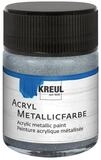 C. KREUL Acrylfarbe KREUL Acryl Metallicfarbe silber 50ml Glas
