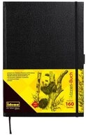 Idena Skizzenbuch Skizzenbuch DIN A4 blanko, Seiten mit Gummiband Stifthalter