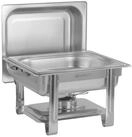 Mahlzeit Speisenw&auml;rmer Edelstahl Chafing Dish 4 Liter, 1/2 GN W&auml;rmebeh&auml;lter,