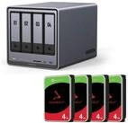 UGREEN Ugreen NASync DXP4800 Plus & 4x SEAGATE ST4000VN00 HDD-NAS-Festplatte