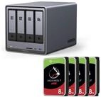 UGREEN Ugreen NASync DXP4800 Plus 4x SEAGATE ST8000VN004 HDD-NAS-Festplatte
