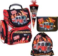 GOLDKIDS Schulranzen Feuerwehr Firefighters Grundschule (ergonomischer Ranzen