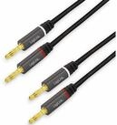 LogiLink CA1211 Audio Anschlusskabel 5.0 m Schwarz Geschirmt, Farbcodiert...