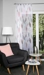 HOME WOHNIDEEN Gardine PAOLO (1 St), Kr&auml;uselband, halbtransparent, Voile,