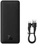 Baseus Airpow Powerbank 10000 mAh (5, 9, 12 V), 20W Schnellladung, Dual Ports, inkl.