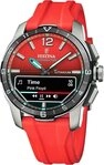 Festina Multifunktionsuhr Festina Herrenuhr Silikon rot Festina, (Multifunktionsuhr),