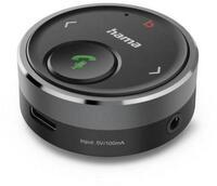 Hama Bluetooth Adapter f&uuml;r Auto Kfz, 3,5 mm Stecker, Musik, Sprachsteuerung