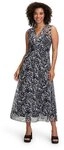 Cartoon Midikleid Damen ohne Arm Druck