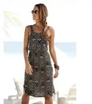 LASCANA Jerseykleid mit Ringdetail am Tr&auml;ger und Ethnodruck Sommerkleid im