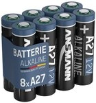 ANSMANN AG A27 12V Alkaline Batterie Spezialbatterie - 8er Pack Batterie