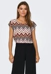 ONLY Shirtbluse ONLVIC S/S AOP TOP NOOS PTM mit Allover Druck