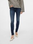 Vero Moda Slim-fit-Jeans VMLUX MR SLIM JEANS RI392 GA NOOS blau S (36)