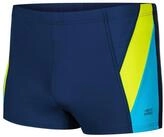 Aqua Speed Badehose Logan Dynamische Aquashorts mit UV Schutz Navy Gr&uuml;n Blau XL