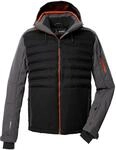 Skijacke KILLTEC "KSW 72 MN SKI JCKT", Herren, Gr. L, schwarz, Obermaterial: 100%