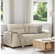 vidaXL Sofa, 2-Sitzer-Sofa 140 cm Leinen beige