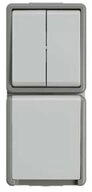 SIEMENS Steckdose Siemens Schalterprogramm Serienschalter Delta Grau 5TA4815 1 St.