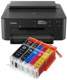 Canon Canon Pixma TS705a Tintenstrahldrucker mit 5 kompatiblen XXL Patronen