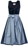Edelnice Dirndl Luna Samt Blau