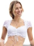 Nina Von C. Dirndlbluse Dirndlbluse kurzarm Nina (St&uuml;ck, 1-tlg) Herzf&ouml;rmiger