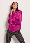 MADELEINE Hemdbluse Elegante Viskosebluse mit Hemdkragen Blusenshirt mit