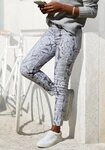 LASCANA 7/8-Jeggings mit Alloverprint, schmale Passform, Super-Stretch-Qualit&auml;t