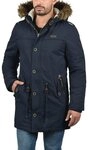 Indicode Parka IDPulsoor Winterjacke mit abnehmbarem Kunstfellkragen