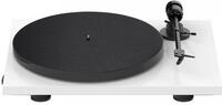 Pro-Ject E1 BT weiss voreingestellter Ortofon OM 5E Tonabnehmer Plattenspieler