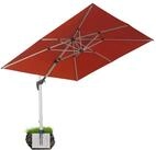 anndora Ampelschirm Aluminium Sonnenschirm mit Kurbelmechanik, LxB: 400,00x300,00 cm,
