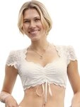 Nina Von C. Dirndlbluse Dirndlbluse kurzarm Nina (St&uuml;ck, 1-tlg) Herzf&ouml;rmiger