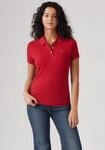 Poloshirt LEVI'S "LEVI'S HM POLO", Damen, Gr. S, rot (scarlet smile), Piqu&eacute;,