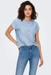 ONLY Kurzarmshirt ONLSMILLA LIFE S/S TOP JRS NOOS regular fit, modisch, Single
