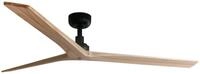 FARO Barcelona Deckenventilator DC Deckenventilator Klim L Schwarz-Kiefer mit