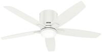 Hunter Deckenventilator Deckenventilator Valencia Wei&szlig; mit LED & Fernbedienung,