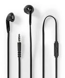 Nedis HPWD2021BK In-Ear-Kopfh&ouml;rer (3.5 mm Klinke, integriertes Mikro,