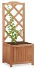 relaxdays Beistelltisch 2 in 1 Rankkasten aus Holz, M