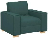 vidaXL Sofa Sofa Stuhl Dunkelgr&uuml;n 60 cm Stoff, 1 Teile