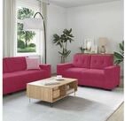 vidaXL Sofa vidaXL Sofa 2 stk. Weinrot Samt